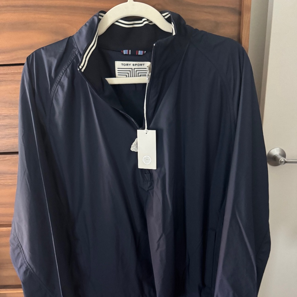 Tory Sport Half-Zip Wind Shirt – Tory Navy – Size L (New with Tags)